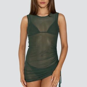 SET X VOLCOM: BEACHSIDE DRESS - DEEP SEA small